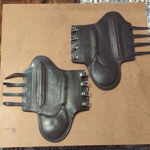 G. Kieffer Black Leather Riding Chaps